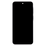 OLED Assembly With Frame Compatible Samsung for Galaxy A37 5G (A376 / 2026) (Refurbished) - Charkoal